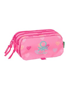 PORTATODO TRIPLE BIG BENETTON "HEART" Portatodo Estuche |...