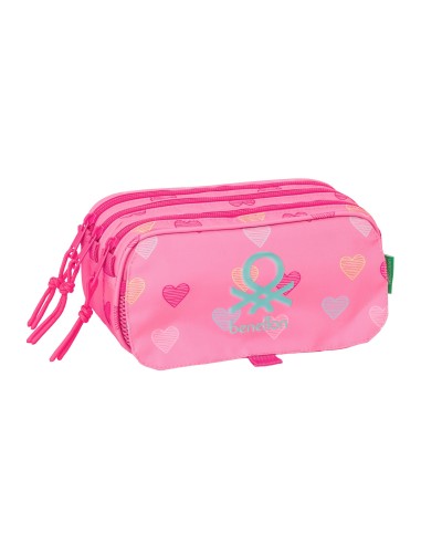 PORTATODO TRIPLE BIG BENETTON "HEART" Portatodo Estuche |...