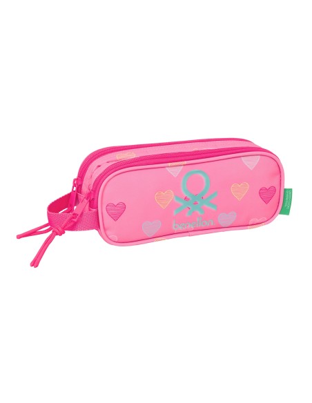 PORTATODO DOBLE BENETTON "HEART" Portatodo Estuche | Fraber