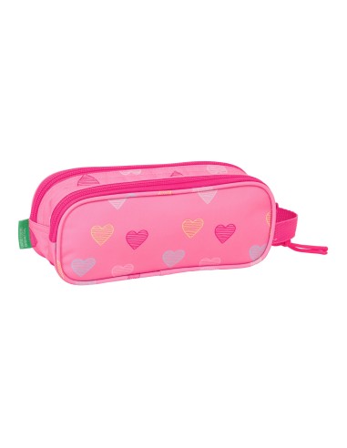 PORTATODO DOBLE BENETTON "HEART" Portatodo Estuche | Fraber