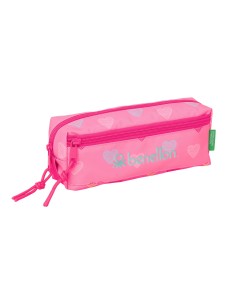 PORTATODO TRIPLE PEQ. C/GOMA ELAST. 22CM BENETTON "HEART"...