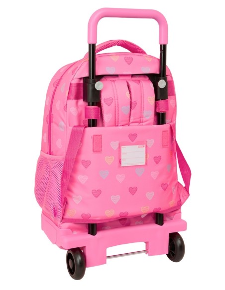 MOCHILA GDE. C/RUEDAS COMPACT EXTRAIBLE BENETTON "HEART" ...