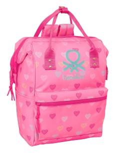 MOCHILA CON ASAS PARA PORTATIL 13" BENETTON "HEART" Mochi...