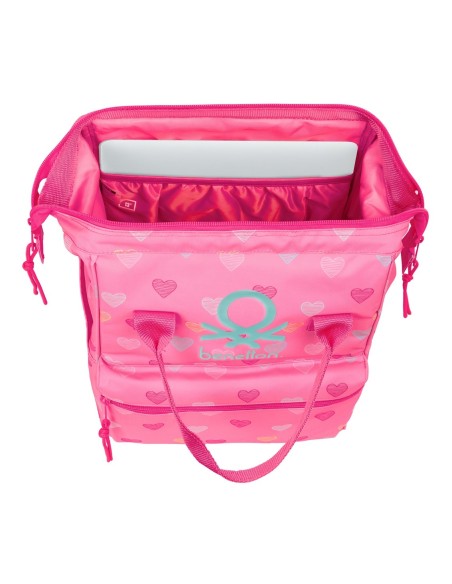 MOCHILA CON ASAS PARA PORTATIL 13" BENETTON "HEART" Mochi...