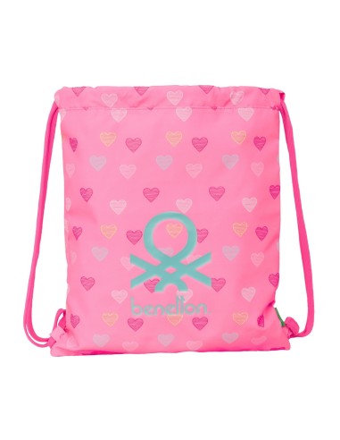 SACO PLANO BENETTON "HEART" Mochilas Saco Gym | Fraber