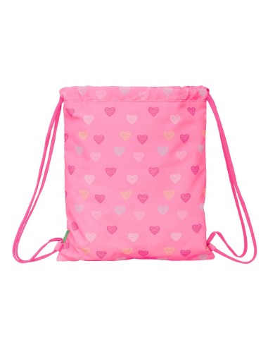 SACO PLANO BENETTON "HEART" Mochilas Saco Gym | Fraber