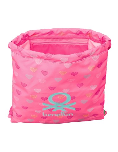 SACO PLANO BENETTON "HEART" Mochilas Saco Gym | Fraber