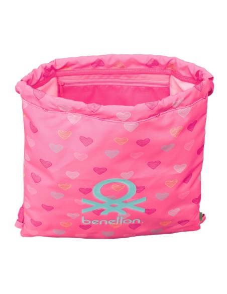 SACO PLANO BENETTON "HEART" Mochilas Saco Gym | Fraber