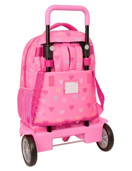 MOCHILA GDE. C/RUEDAS COMPACT EVOL. EXT. BENETTON "HEART"...