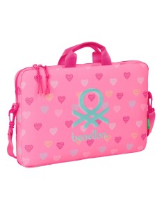FUNDA PARA PORTATIL 15,6'' BENETTON "HEART" Mochila Bando...