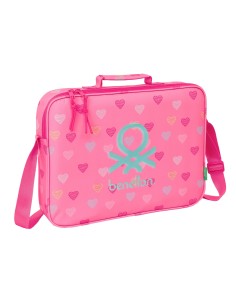 CARTERA EXTRAESCOLARES BENETTON "HEART" Mochila Bandolera...