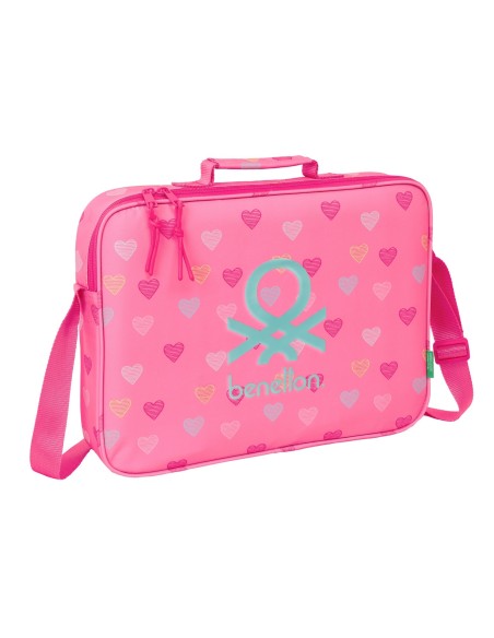 CARTERA EXTRAESCOLARES BENETTON "HEART" Mochila Bandolera...