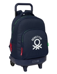 MOCHILA GDE. C/RUEDAS COMPACT EXTRAIBLE BENETTON "TOGETHE...