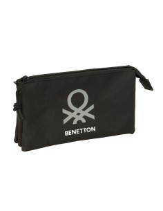 PORTATODO TRIPLE BENETTON BASICS "NEGRO" Portatodo Estuch...