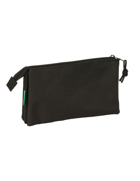 PORTATODO TRIPLE BENETTON BASICS "NEGRO" Portatodo Estuch...