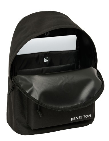 MOCHILA PARA PORTATIL 14,1" BENETTON BASICS "NEGRO" Mochi...