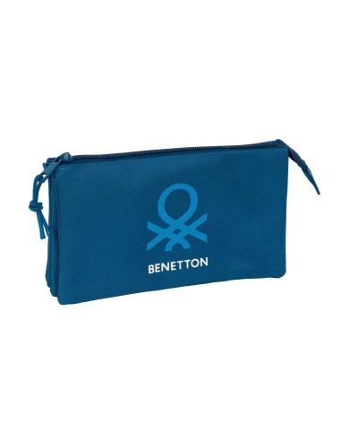 PORTATODO TRIPLE BENETTON BASICS "MARINO" Portatodo Estuc...