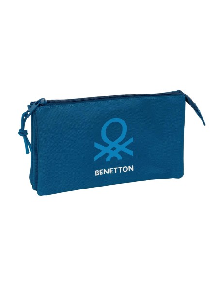 PORTATODO TRIPLE BENETTON BASICS "MARINO" Portatodo Estuc...