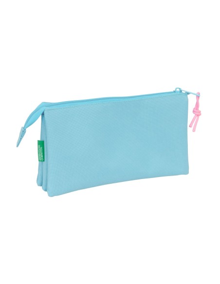 PORTATODO TRIPLE BENETTON BASICS "CELESTE" Portatodo Estu...