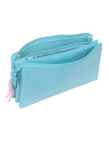 PORTATODO TRIPLE BENETTON BASICS "CELESTE" Portatodo Estu...