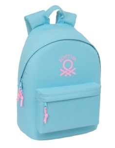 MOCHILA PARA PORTATIL 14,1" BENETTON BASICS "CELESTE" Moc...