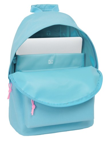 MOCHILA PARA PORTATIL 14,1" BENETTON BASICS "CELESTE" Moc...