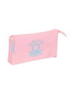 PORTATODO TRIPLE BENETTON BASICS "ROSA PASTEL" Portatodo ...