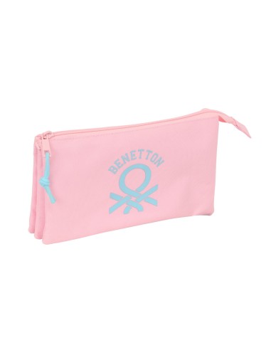 PORTATODO TRIPLE BENETTON BASICS "ROSA PASTEL" Portatodo ...