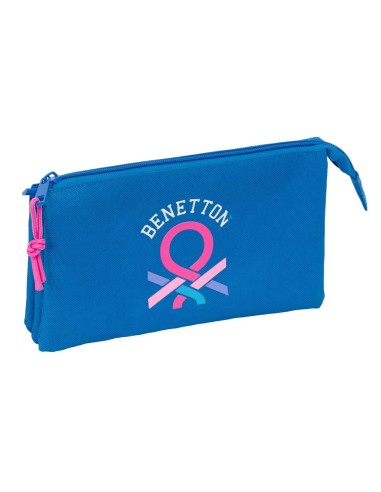 PORTATODO TRIPLE BENETTON BASICS "AZULINA" Portatodo Estu...