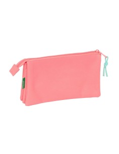 PORTATODO TRIPLE BENETTON BASICS "CORAL" Portatodo Estuch... 2