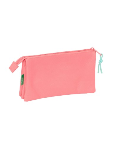 PORTATODO TRIPLE BENETTON BASICS "CORAL" Portatodo Estuch...
