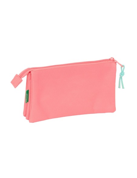PORTATODO TRIPLE BENETTON BASICS "CORAL" Portatodo Estuch...