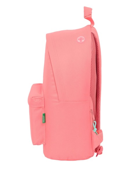MOCHILA PARA PORTATIL 14,1" BENETTON BASICS "CORAL" Mochi...