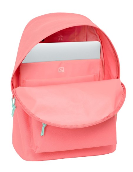 MOCHILA PARA PORTATIL 14,1" BENETTON BASICS "CORAL" Mochi...