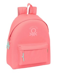 MOCHILA BENETTON BASICS "CORAL" Mochilas Escolares | Fraber