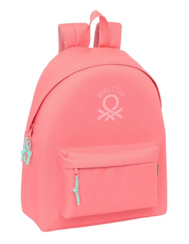 MOCHILA BENETTON BASICS "CORAL" Mochilas Escolares | Fraber