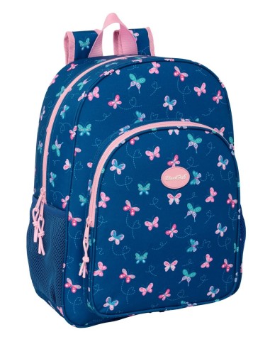 MOCHILA ADAPT.CARRO BLACKFIT8 "MARIPOSAS" Mochilas Escola...