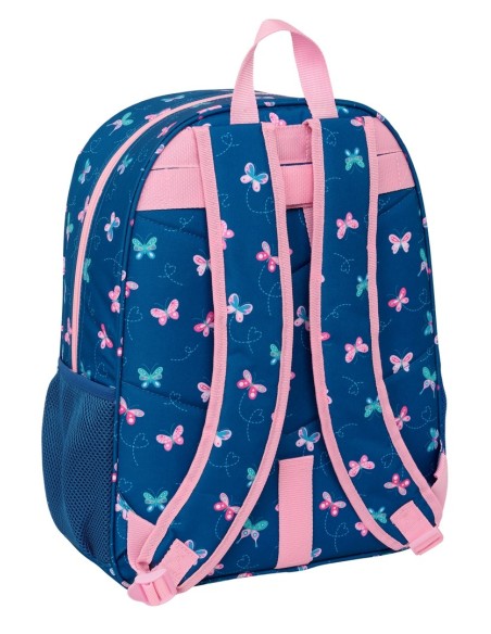 MOCHILA ADAPT.CARRO BLACKFIT8 "MARIPOSAS" Mochilas Escola...