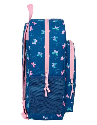 MOCHILA ADAPT.CARRO BLACKFIT8 "MARIPOSAS" Mochilas Escola...
