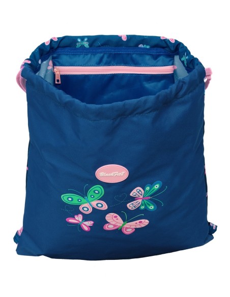 SACO PLANO BLACKFIT8 "MARIPOSAS" Mochilas Saco Gym | Fraber