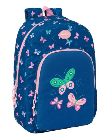 MOCHILA ADAPT.CARRO BLACKFIT8 "MARIPOSAS" Mochilas Escola...