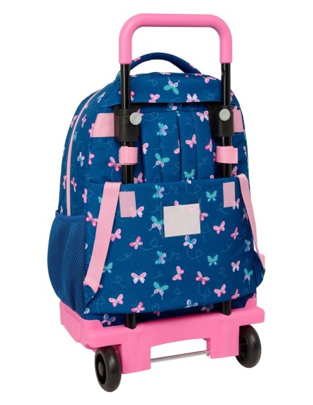 MOCHILA GDE. C/RUEDAS COMPACT EXTRAIBLE BLACKFIT8 "MARIPO...