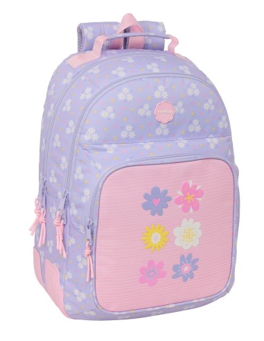 MOCHILA DOBLE ADAPT.CARRO SAFTA "BOUQUET" Mochilas Escola...