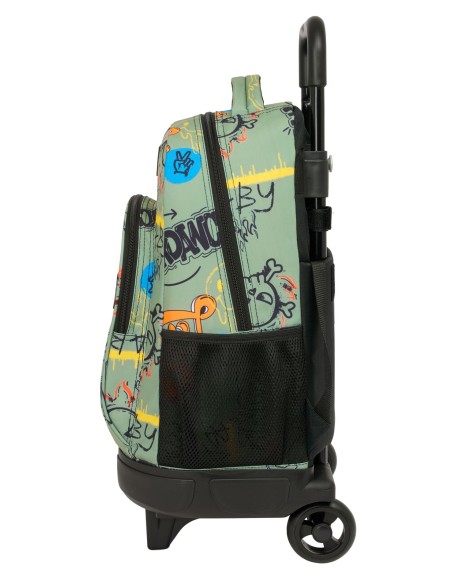 MOCHILA GDE. C/RUEDAS COMPACT EXTRAIBLE SAFTA GRAFFITI "Z...