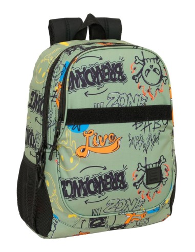 MOCHILA ADAPT.CARRO SAFTA GRAFFITI "ZONE" Mochilas Escola...