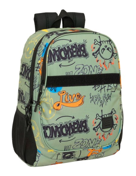 MOCHILA ADAPT.CARRO SAFTA GRAFFITI "ZONE" Mochilas Escola...