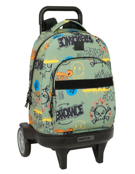 MOCHILA GDE. C/RUEDAS COMPACT EVOL. EXT. SAFTA GRAFFITI "...