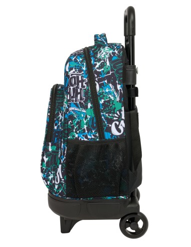 MOCHILA GDE. C/RUEDAS COMPACT EXTRAIBLE SAFTA GRAFFITI "G...