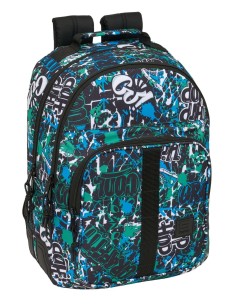 MOCHILA DOBLE ADAPT.CARRO SAFTA GRAFFITI "GO" Mochilas Es...