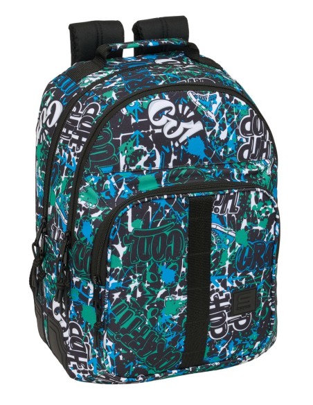 MOCHILA DOBLE ADAPT.CARRO SAFTA GRAFFITI "GO" Mochilas Es...